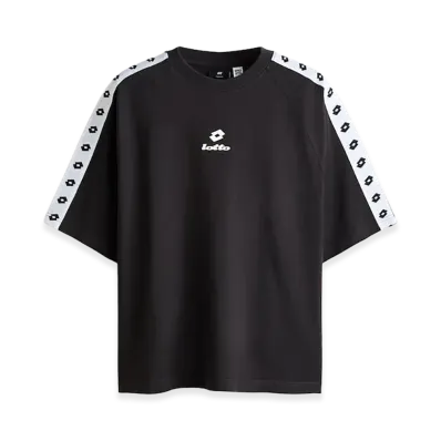 H&M x LOTTO Oversized Fit Cotton T-Shirt "Black"