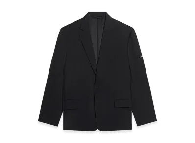 BALENCIAGA Women's Blazer Washed SB in Viscosa "Black"
