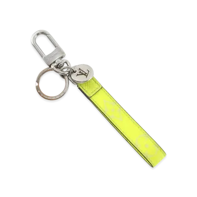 Louis Vuitton Key Holder Slim Dragonne Taigarama "Yellow"