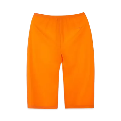 MM6 Maison Margiela Women's Fitted Knee Length Shorts "Orange"