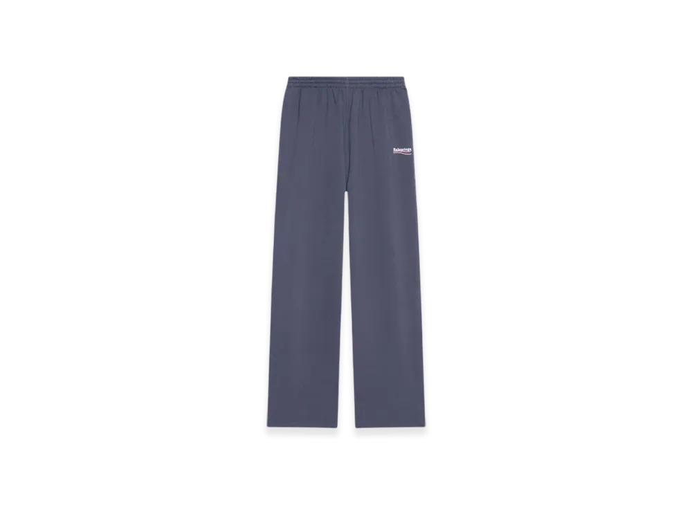 BALENCIAGA Women's Political Campaign Jogging Pants "Dark Grey White"