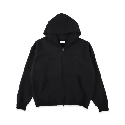 WIND AND SEA Cozy Cloud Zip-Up Hooded Sweatshirt "Black"