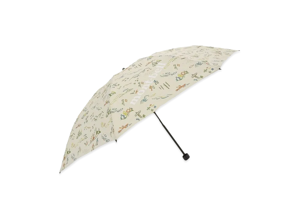 mont-bell Printed Trekking Umbrella 55 "White"
