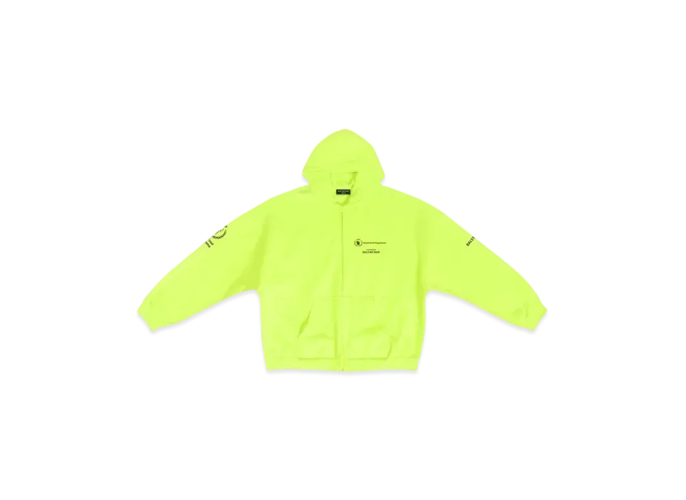 BALENCIAGA Wfp Zip-Up Hoodie Wide Fit "Yellow"