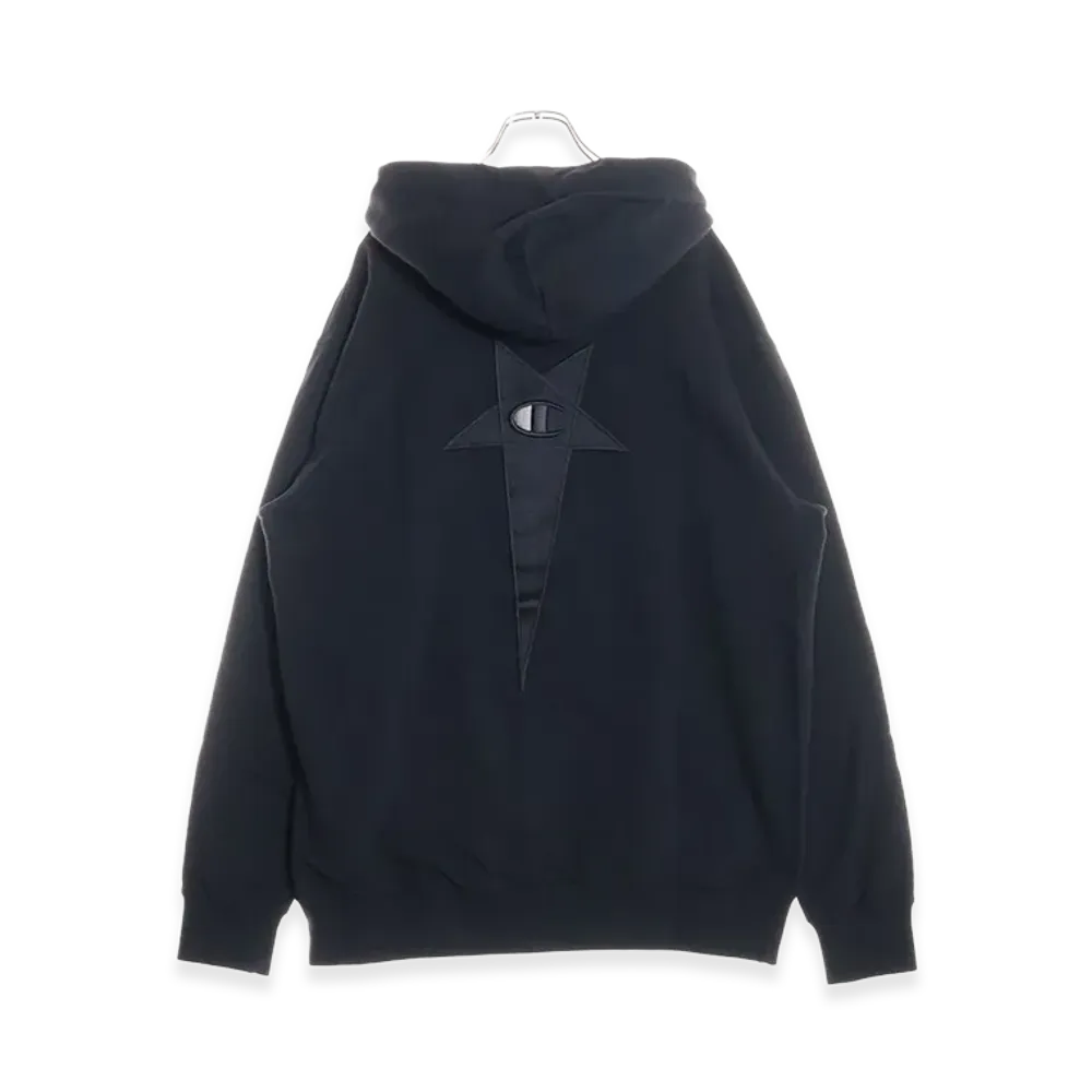 Rick Owens x Champion Pullover Hoodie "Black"