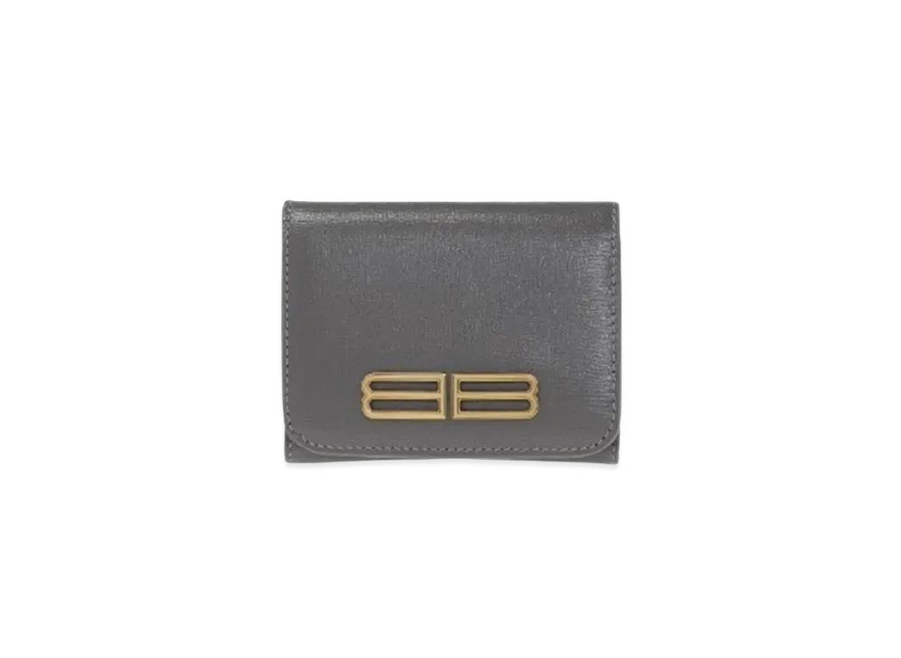 BALENCIAGA Gossip Zip Mini Wallet "Gray"