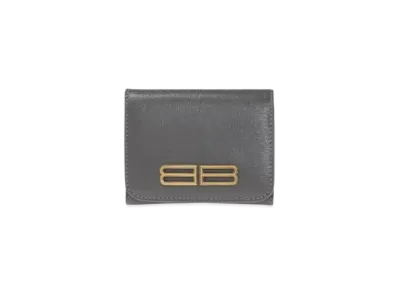 BALENCIAGA Gossip Zip Mini Wallet "Gray"