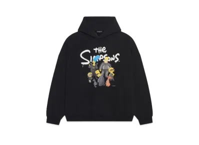 BALENCIAGA The Simpsons & 20Th Television Wide Fit Hoodie "Black"