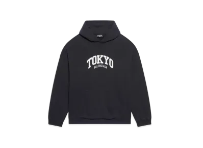 BALENCIAGA Cities Tokyo Wide Fit Hoodie "Black"