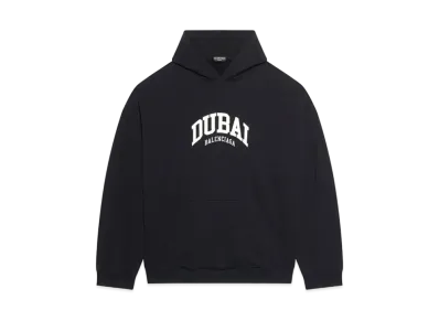 BALENCIAGA Cities Dubai Wide Fit Hoodie "Black"