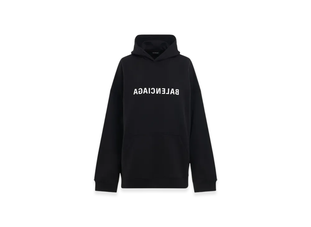 BALENCIAGA Mirror Print Hoodie "Black"