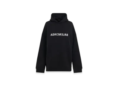 BALENCIAGA Mirror Print Hoodie "Black"