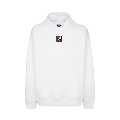 FENDI Men's Sweatshirt Cotton Fendilicious "White"