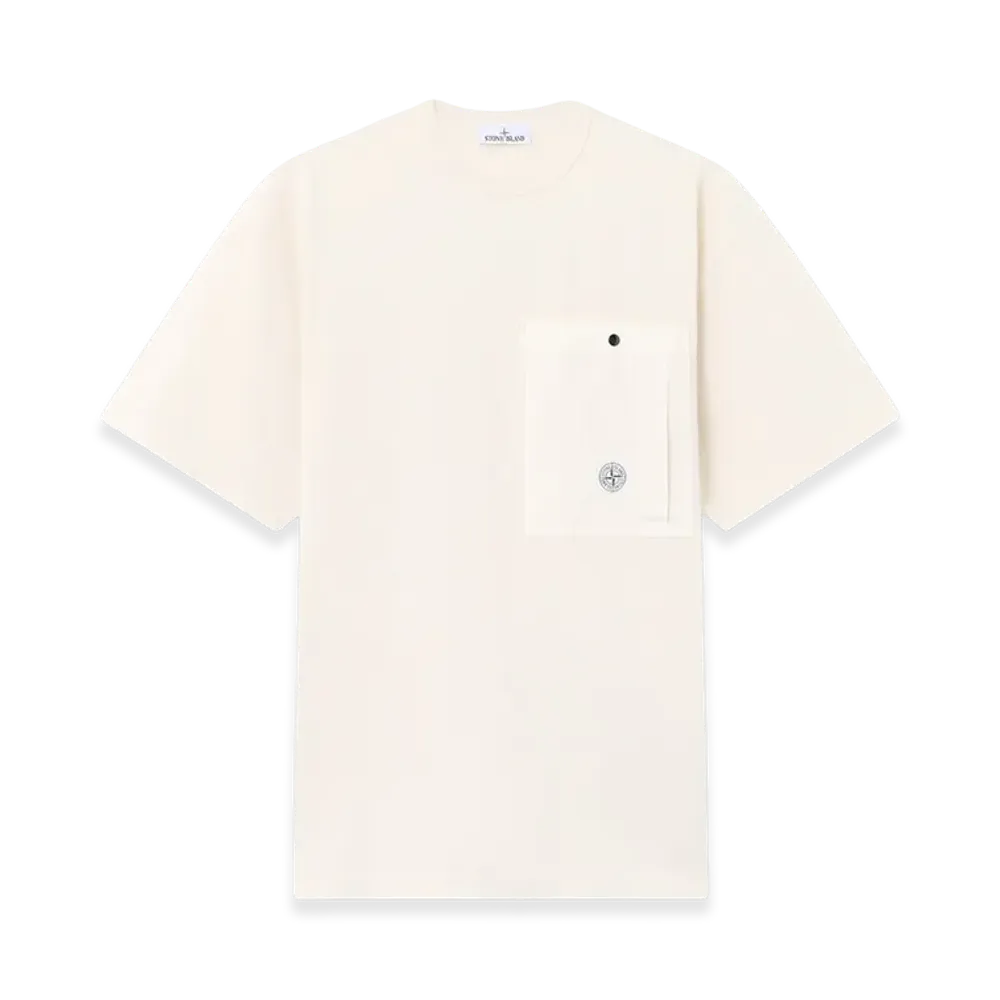 Stone Island 2100004 Combed Organic Cotton Jersey "Ivory"