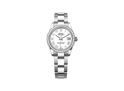 ROLEX Datejust 31 Oystersteel & White Gold Diamonds "White"