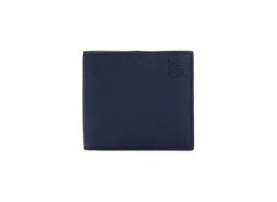 LOEWE Bifold Coin Wallet In Soft Grained Calfskin "Ocean"