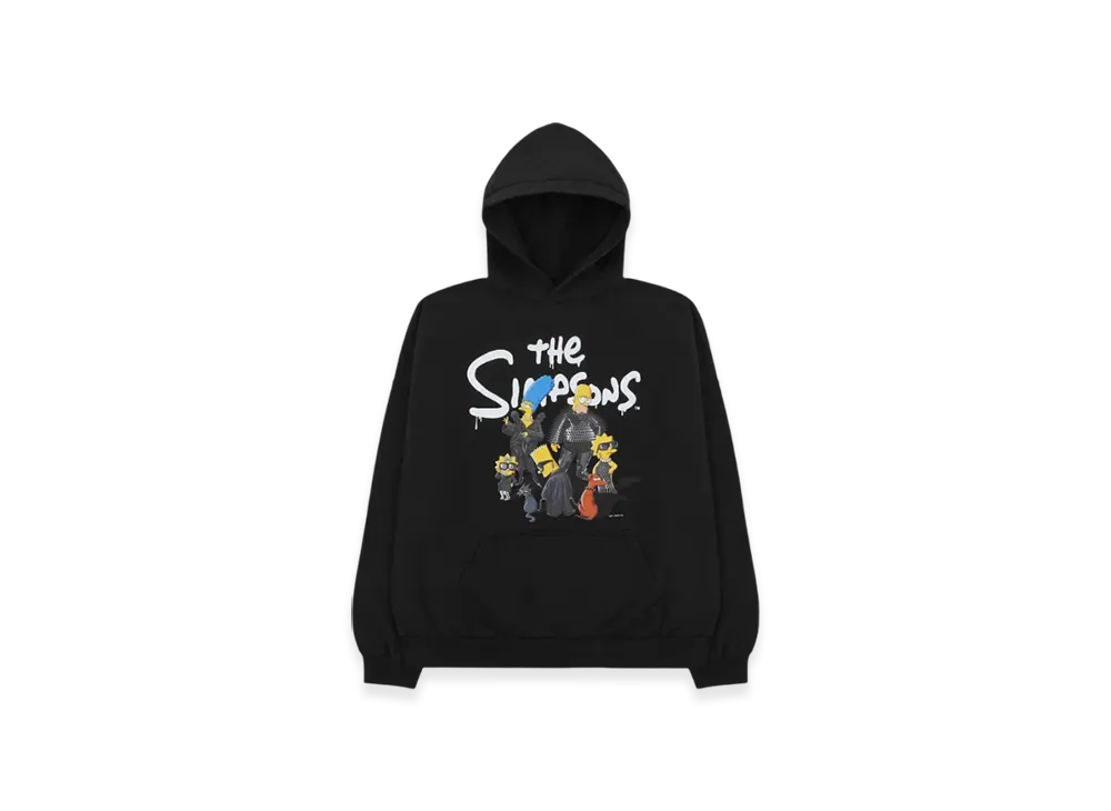 BALENCIAGA Women's The Simpsons & 20th Television Wide Fit Hoodie "Black"