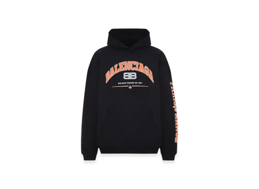 BALENCIAGA Women's Maison BALENCIAGA Wide Fit Hoodie "Black"