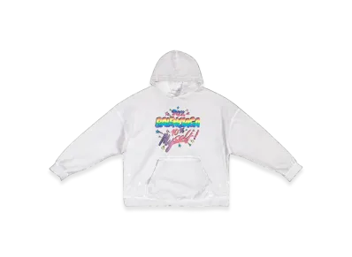 BALENCIAGA Women's 90/10 Wide Fit Hoodie "Off White"