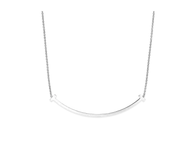 Tiffany & Co. Tiffany T Extra Large Smile Pendant 18K "White Gold"