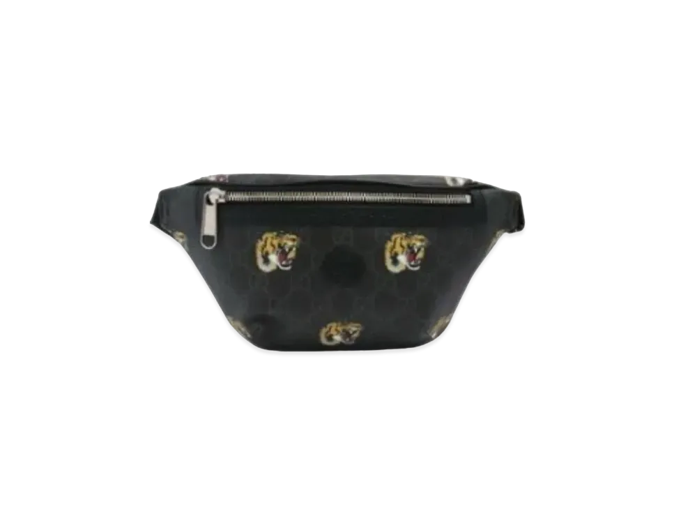 GUCCI GG Supreme Tiger Waist Bag "Black"