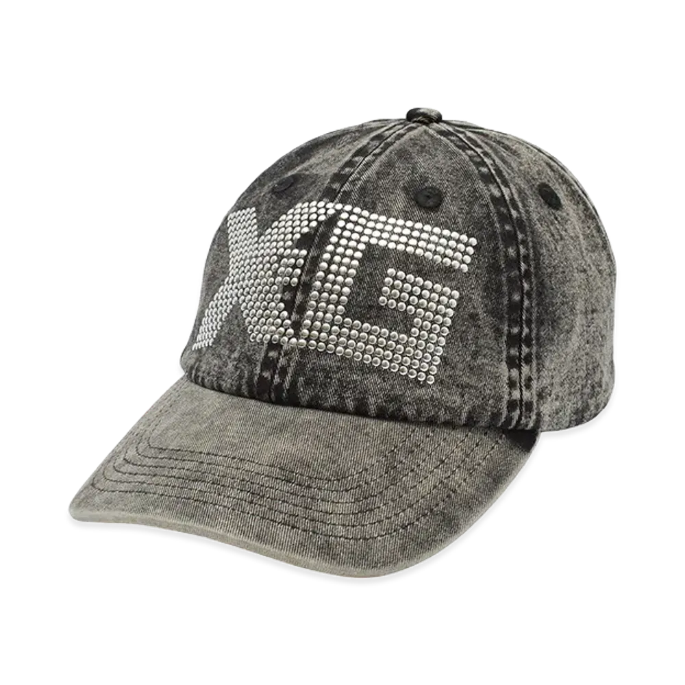 X-Girl Women's Logo Mark Studded 6Panel Cap "Black"