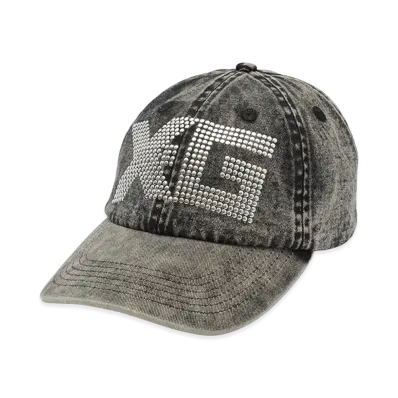 X-Girl Women's Logo Mark Studded 6Panel Cap "Black"