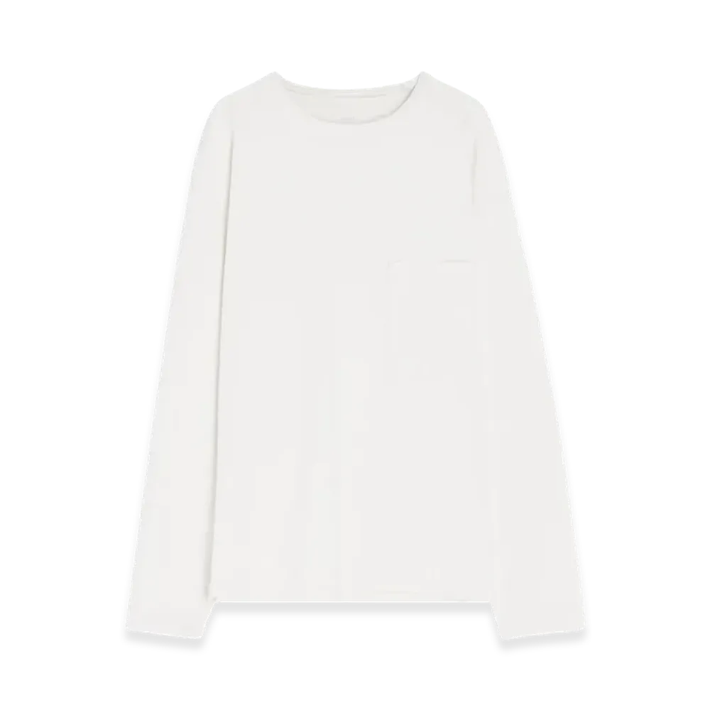 LEMAIRE Long Sleeve T-Shirts "White"