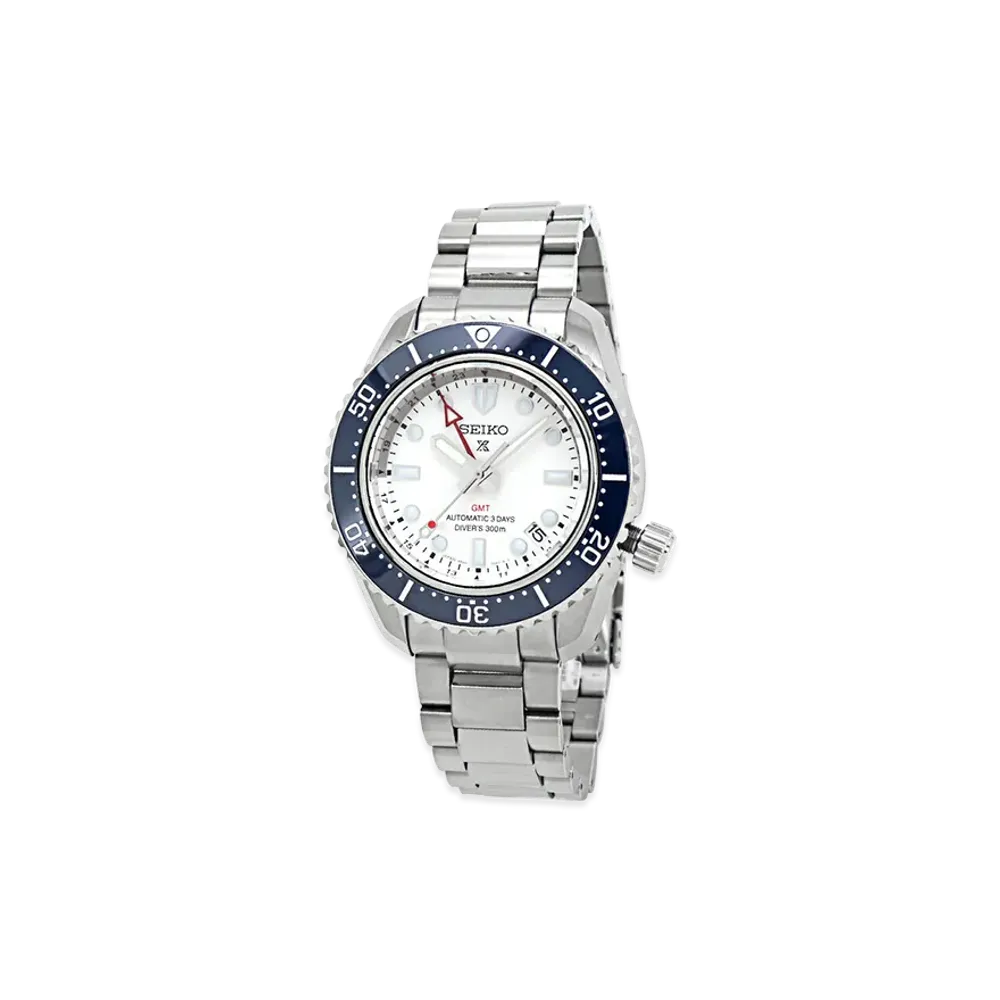 SEIKO Prospex Diver Scuba Divers 1968 Heritage GMT "Silver/White"