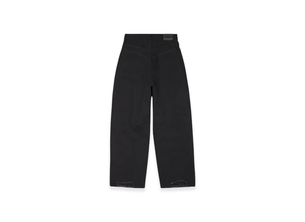 BALENCIAGA Large Baggy Trousers in Japanese Denim "Black"