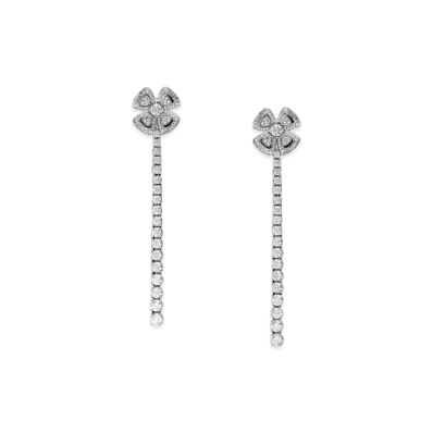 BVLGARI Fiorever Earrings "White Gold"