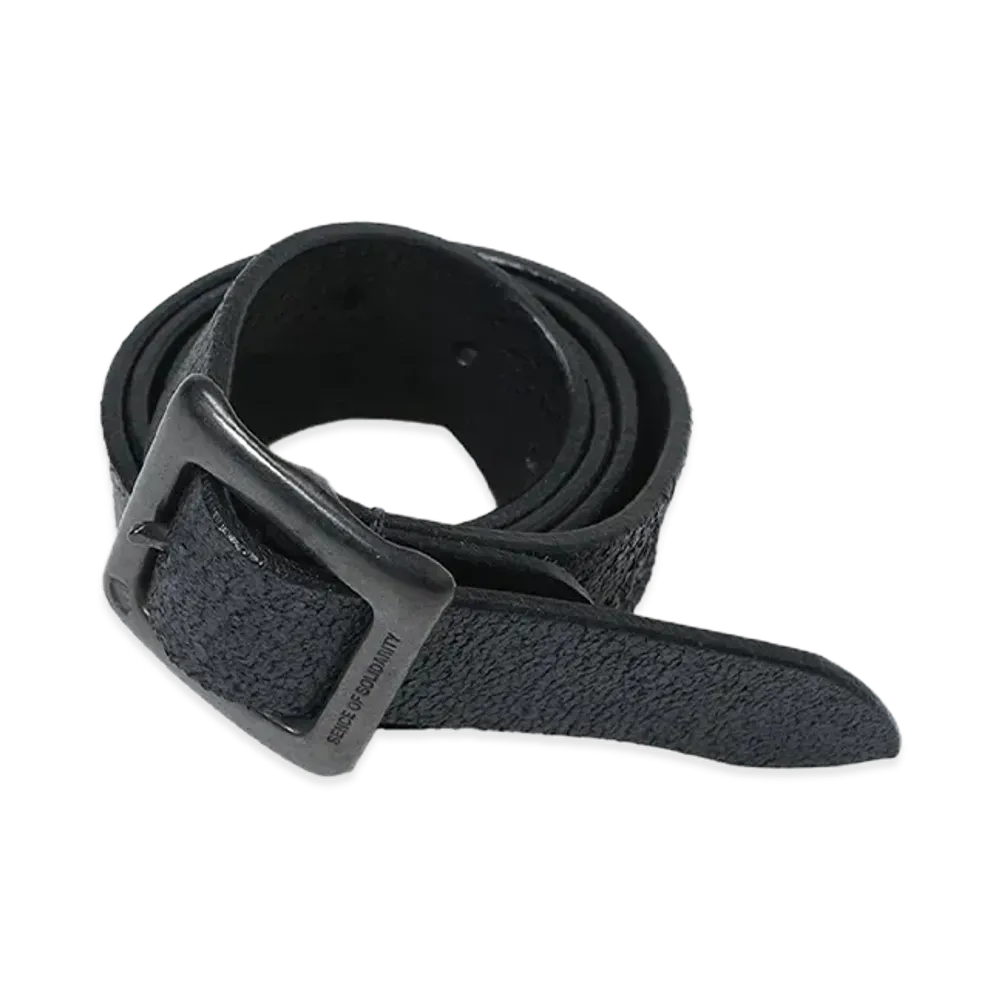 RATS LEATHER BELT "BLACK x BLACK"