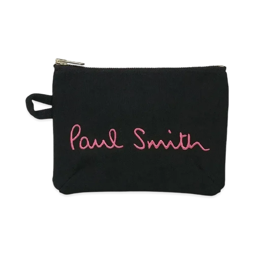 Paul Smith Logo Pop Color Pouch "Black"