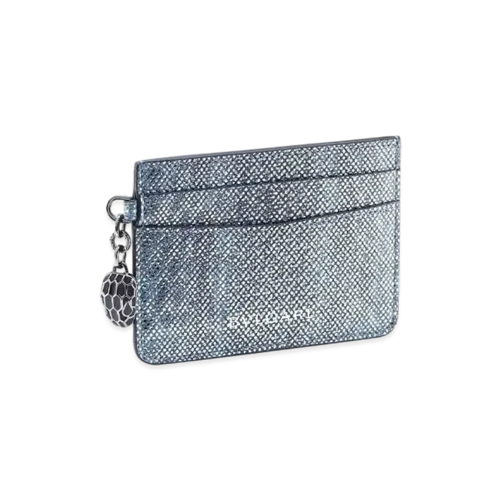 BVLGARI Serpenti Forever Card Holder "Blue"