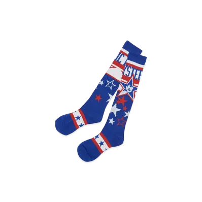 HYSTERIC GLAMOUR Star Dust Sports Knee Socks "Blue"