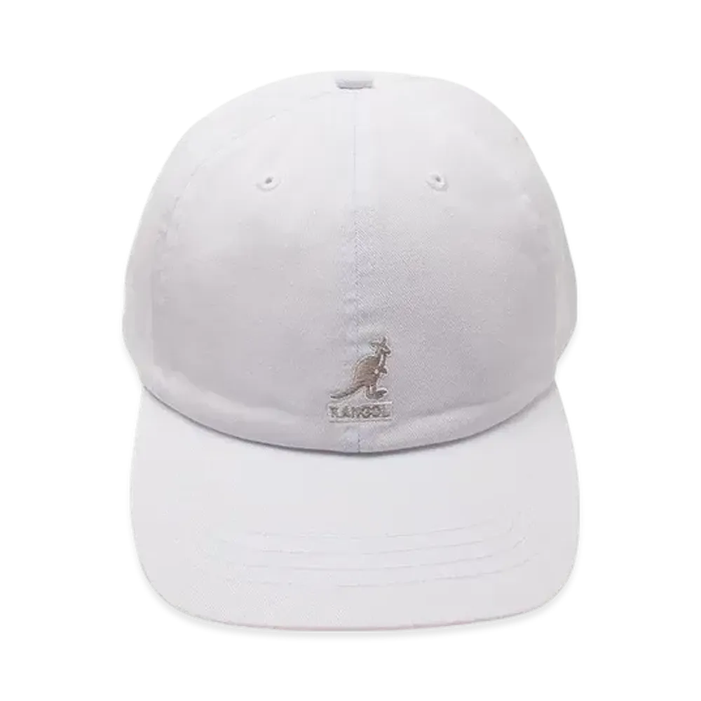 Kangol Washed Baseball Low Cap "White"