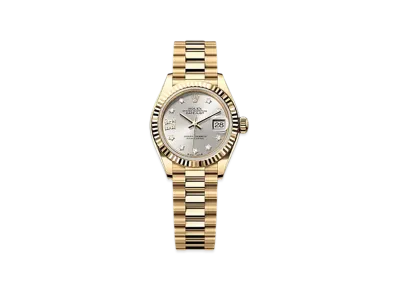 ROLEX Lady-Datejust 28mm Yellow Gold 279178 "Silver"