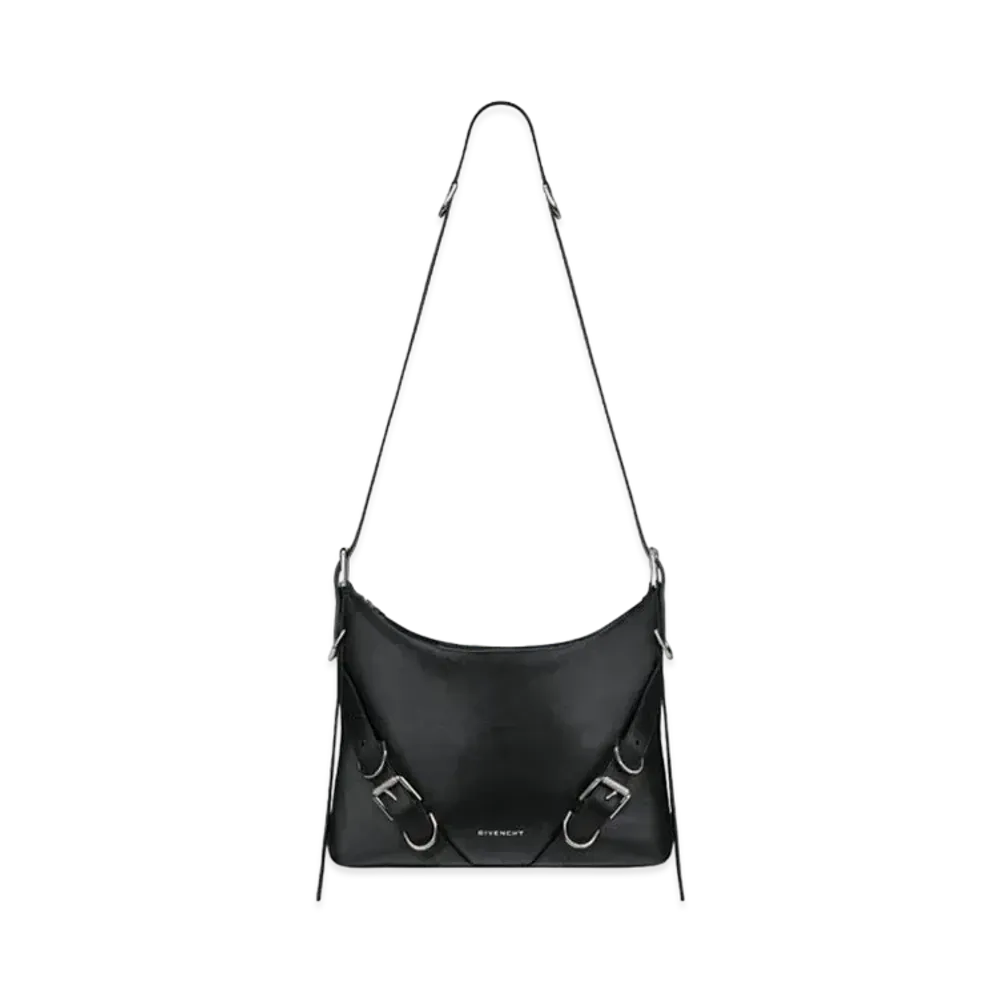GIVENCHY Voyou Crossbody Bag In Grained Leather "Black"