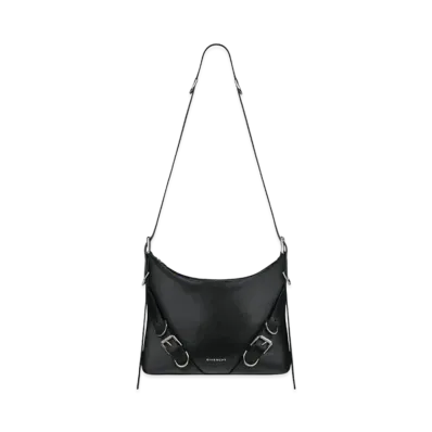 GIVENCHY Voyou Crossbody Bag In Grained Leather "Black"