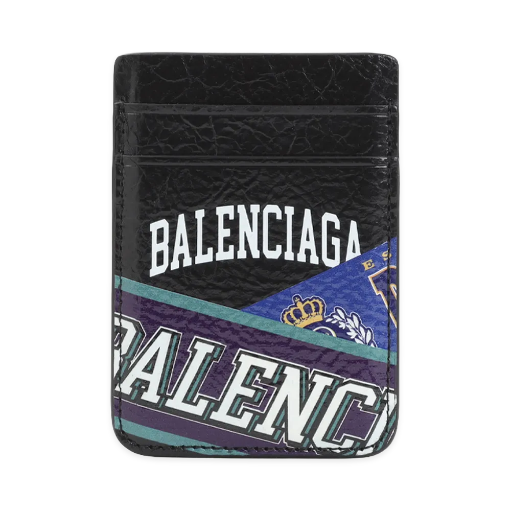 BALENCIAGA Cash Iphone Magnet Card "Black/Multicolor"