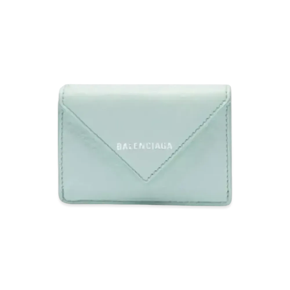 BALENCIAGA Papier Mini Wallet "Green"