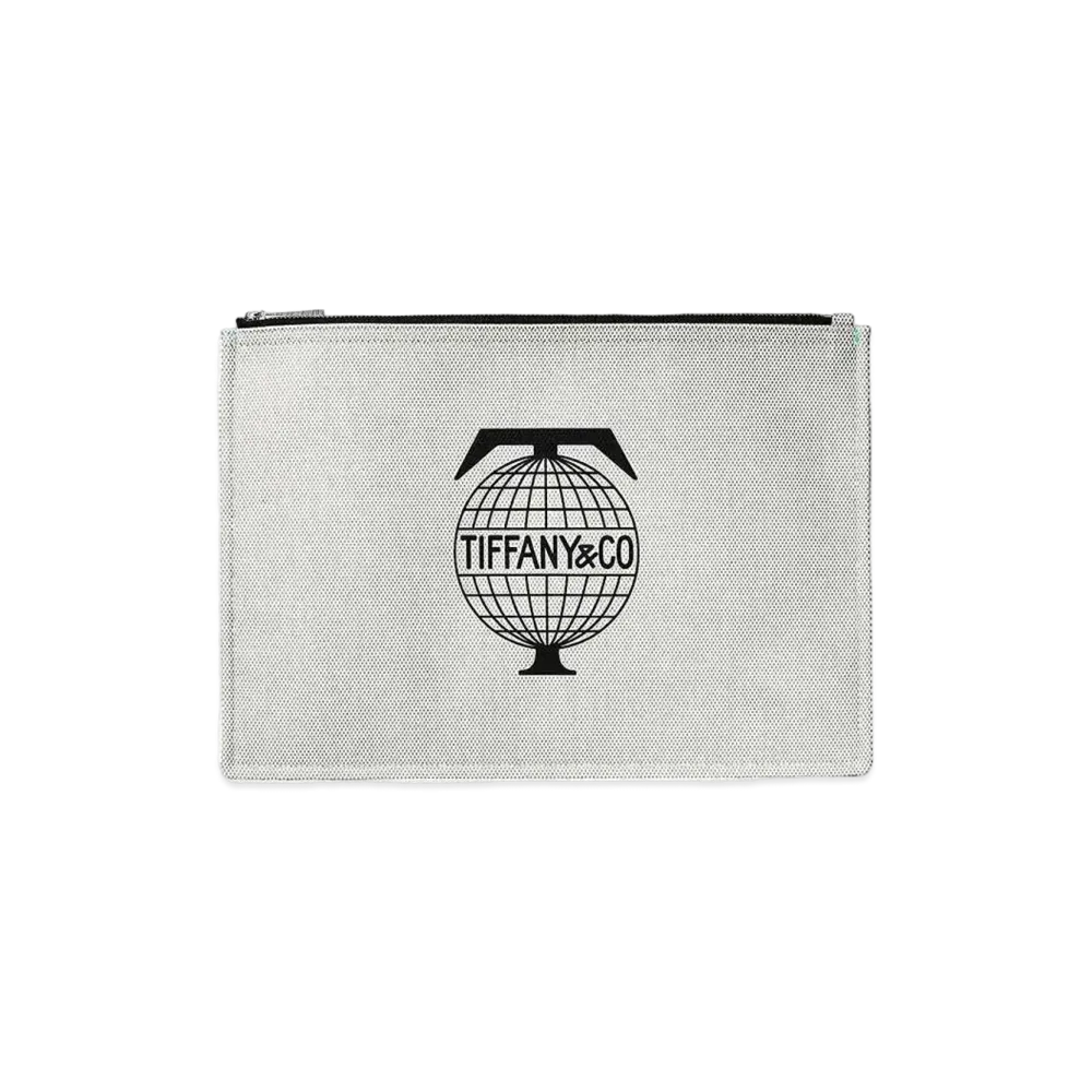Tiffany & Co Canvas Flat pouch "White"
