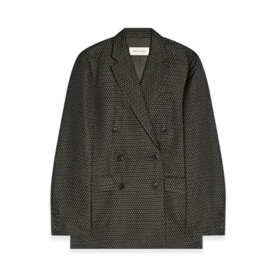 DRIES VAN NOTEN Women's Oversized Jacquard Blazer "Black"