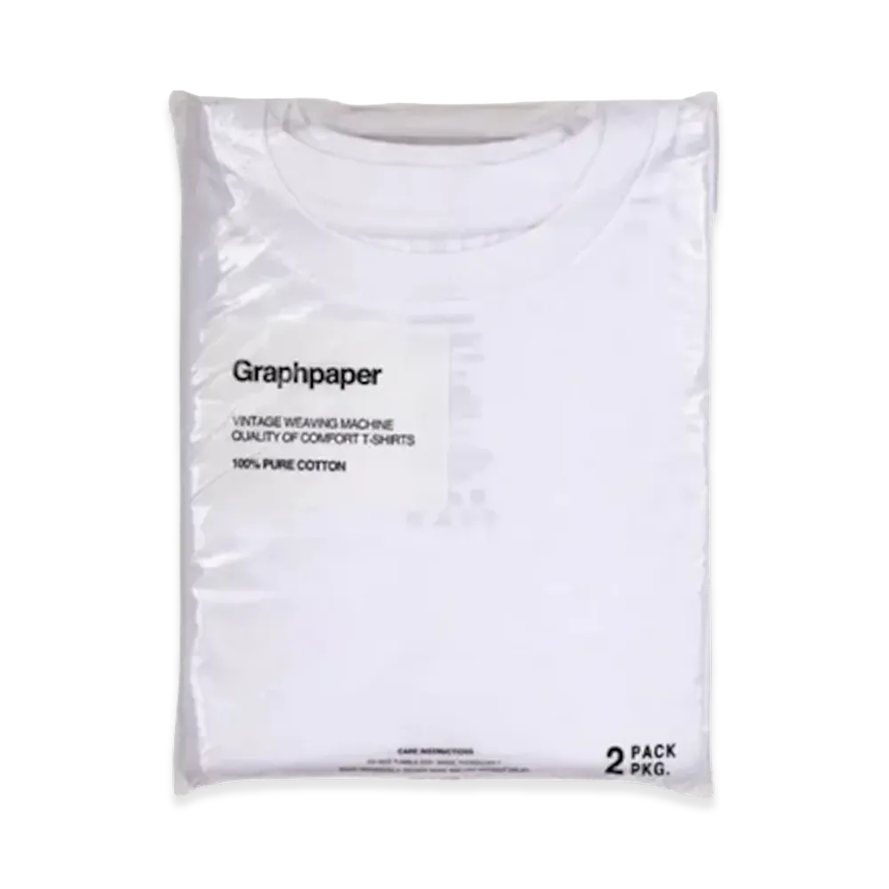 Graphpaper 2-Pack Crew Neck Tee "White"