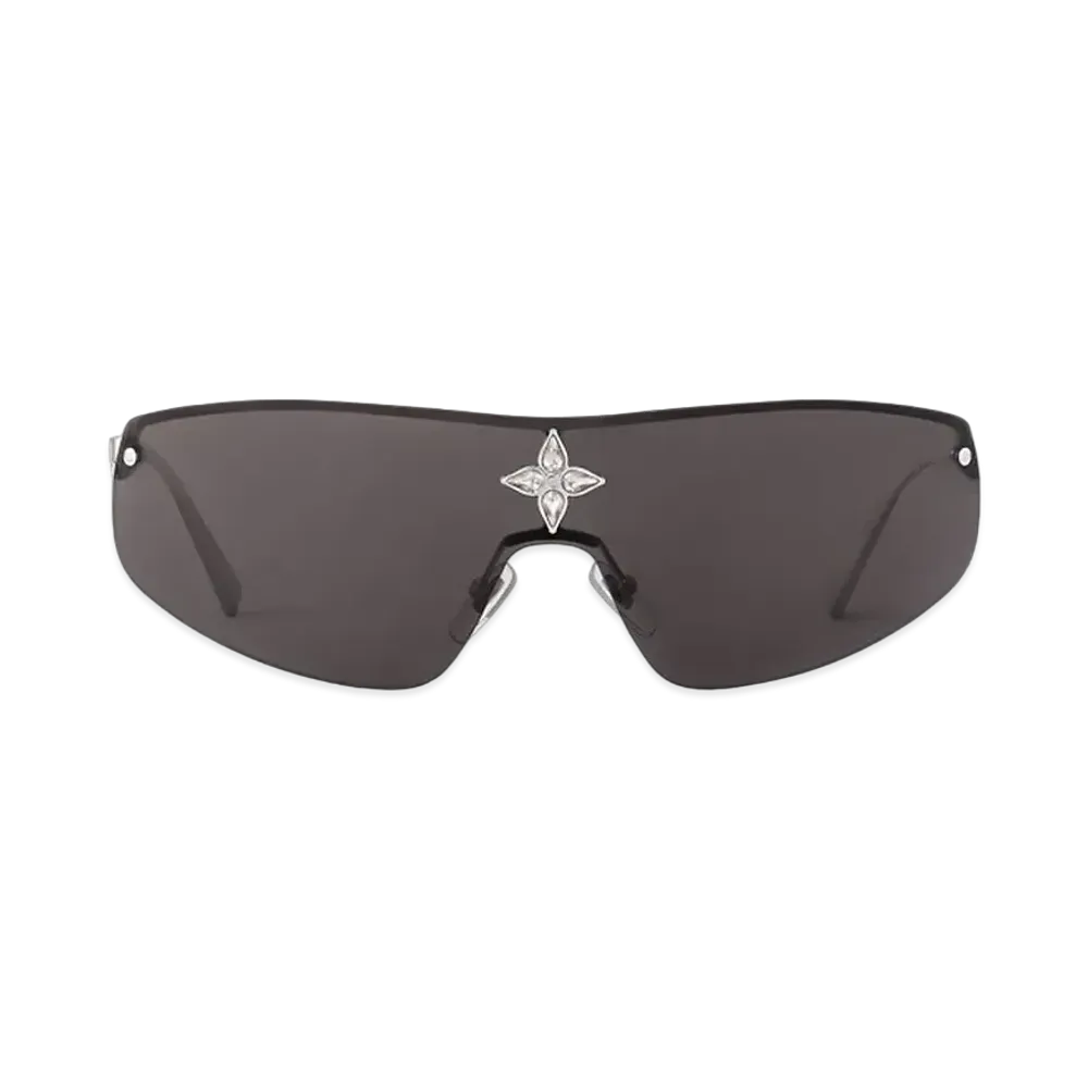 Louis Vuitton Cyclone Mask Sunglasses "Silver"