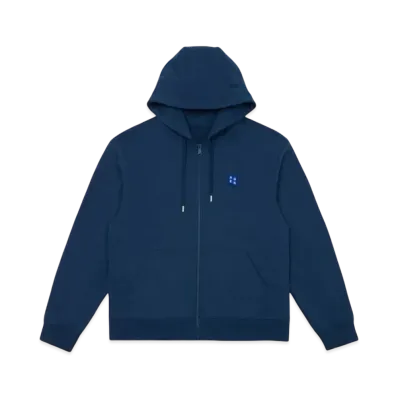 ADERERROR Tag Hoodie Zip-Up 01 "Navy"
