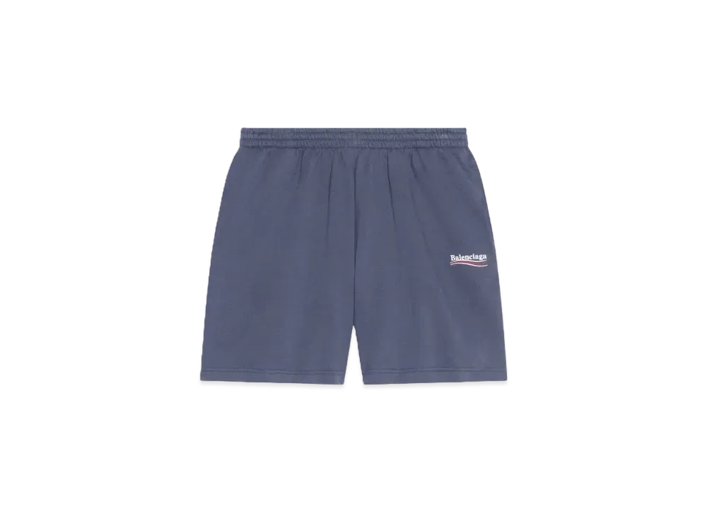 BALENCIAGA Men's Political Campaign Sweat Shorts "Grey"