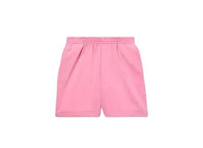 BALENCIAGA Paris Strass Sweat Shorts in Archetype Fleece "Faded Pink"