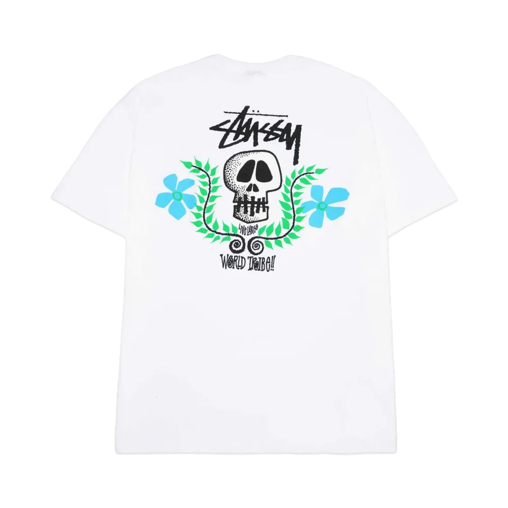 Stussy Skull Crest Tee "White"