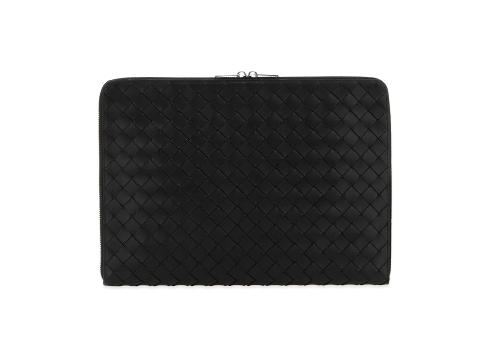 Bottega Veneta Leather Document Case "Black"